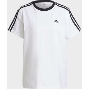 T-shirt Essentials 3-Stripes ADIDAS SPORTSWEAR. Katoen materiaal. Maten XS. Wit kleur