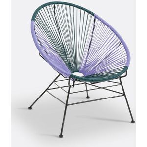 Tuinstoel in gevlochten hars, Selya LA REDOUTE INTERIEURS.  materiaal. Maten één maat. Violet kleur