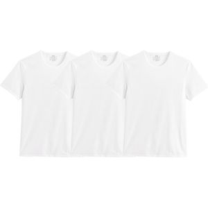 Set van 3 T-shirts Ecodim, ronde hals DIM. Katoen materiaal. Maten XXL. Wit kleur