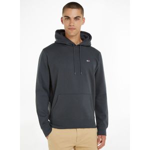 Hoodie Regular Fleece, katoen TOMMY JEANS. Katoen materiaal. Maten S. Grijs kleur