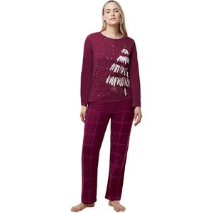 Pyjama in katoen Winter Moments TRIUMPH. Katoen materiaal. Maten 40 FR - 38 EU. Rood kleur