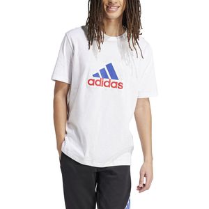 T-shirt met korte mouwen en logo in reliëf ADIDAS SPORTSWEAR. Katoen materiaal. Maten XL. Wit kleur