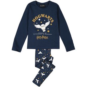 Pyjama Harry Potter,  Hedwige print HARRY POTTER. Katoen materiaal. Maten 8 jaar - 126 cm. Blauw kleur