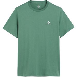 T-shirt unisex, korte mouwen, Star chevron CONVERSE. Katoen materiaal. Maten XXS. Groen kleur