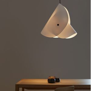 Hanglamp 90cm, Orukami design E.Gallina AM.PM. Papier materiaal. Maten één maat. Wit kleur