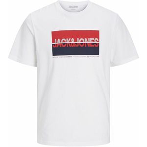 T-shirt met ronde hals JACK & JONES. Katoen materiaal. Maten XL. Wit kleur