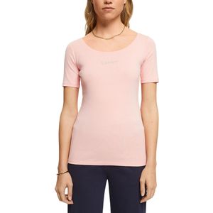 T-shirt, standaard model ESPRIT. Katoen materiaal. Maten XS. Roze kleur