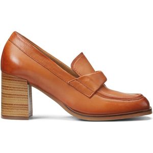 Leren loafers, studs MJUS. Leer materiaal. Maten 37. Kastanje kleur