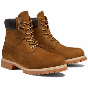 Boots in leer 6 In Premium waterproof TIMBERLAND. Nubuck materiaal. Maten 45. Kastanje kleur