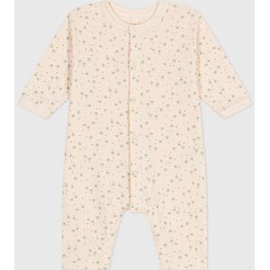 Katoenen jumpsuit met sterrenprint PETIT BATEAU. Katoen materiaal. Maten 6 mnd - 67 cm. Wit kleur