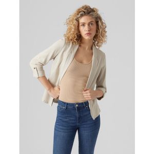 Blazerjasje met 3/4 mouwen VERO MODA. Viscose materiaal. Maten XS. Beige kleur