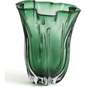 Vaas in glas H25 cm, Oralia LA REDOUTE INTERIEURS. Glas materiaal. Maten één maat. Groen kleur