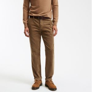 Chino broek in fluweel, regular LA REDOUTE COLLECTIONS. Katoen materiaal. Maten 48 FR - 52 EU. Beige kleur