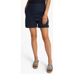 Chino short van stretch-katoenmix TOMMY HILFIGER. Katoen materiaal. Maten 36 FR - 34 EU. Blauw kleur