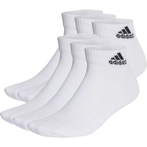 Set van 6 paar gematelasseerde sokken Sportswear adidas Performance. Katoen materiaal. Maten S. Wit kleur