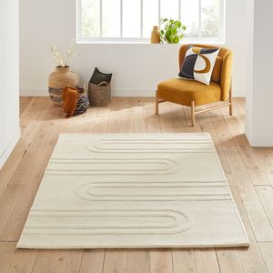 Tapijt in wol, Ary LA REDOUTE INTERIEURS. Wol materiaal. Maten 160 x 230 cm. Beige kleur