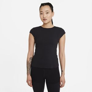 T-shirt met korte mouwen Nike Yoga Luxe NIKE. Polyamide materiaal. Maten XL. Zwart kleur