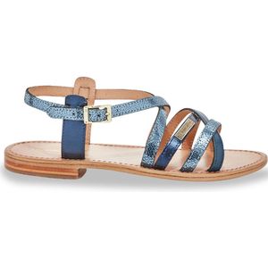 Comfortabele sandalen in leer Hapaxgum LES TROPEZIENNES PAR M BELARBI. Leer materiaal. Maten 39. Blauw kleur