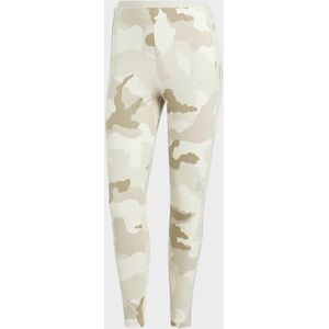 Legging Essentials 3 stripes, camouflageprint, 7/8 ADIDAS SPORTSWEAR. Katoen materiaal. Maten XS. Beige kleur