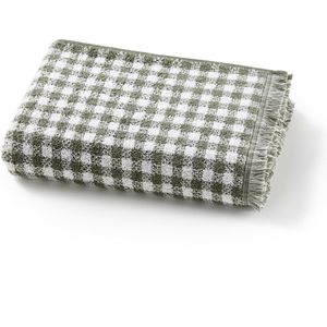 Handdoek in badstof 500g, vichy motief, Dinan
