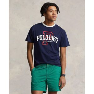 T-shirt met ronde hals en korte mouwen POLO RALPH LAUREN. Katoen materiaal. Maten XXL. Blauw kleur