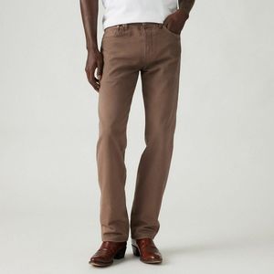 Rechte jeans 501® LEVI'S. Katoen materiaal. Maten Maat 32 (US) - Lengte 32. Kastanje kleur