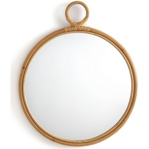 Nogu - Ronde Spiegel - Beige - Rotan - Ø52 cm