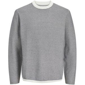 Fijne trui in gestreept tricot JACK & JONES. Katoen materiaal. Maten S. Blauw kleur