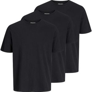 Set van 3 T-shirts met ronde hals JACK & JONES. Katoen materiaal. Maten XL. Zwart kleur