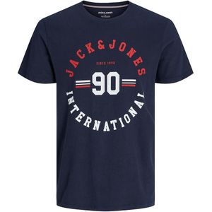 T-shirt met ronde hals Jjcarlo JACK & JONES. Katoen materiaal. Maten S. Blauw kleur