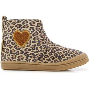 Bottines in leer Kikko Crush SHOO POM. Leer materiaal. Maten 26. Kastanje kleur