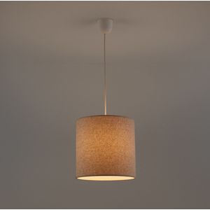 Hanglamp/Lampenkap in bouclette Ø25 cm, Lockie LA REDOUTE INTERIEURS. Imitatie bont materiaal. Maten één maat. Beige kleur