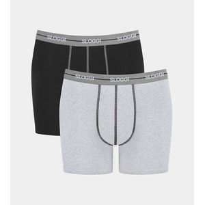 Set van 2 boxershorts Start SLOGGI. Katoen materiaal. Maten S. Grijs kleur