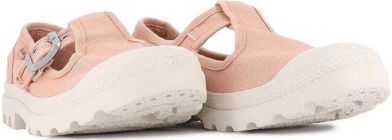 Stoffen gesloten sandaal Mary-Jane PALLADIUM. Canvas materiaal. Maten 38. Roze kleur