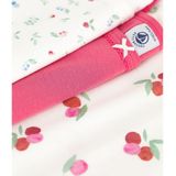 Set van 3 katoenen onderhemdjes met smalle bandjes PETIT BATEAU. Katoen materiaal. Maten 6 jaar - 114 cm. Roze kleur