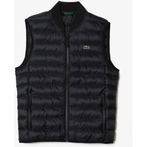 Lichte bodywarmer LACOSTE. Polyester materiaal. Maten 52 FR - 52 EU. Zwart kleur