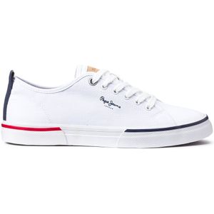 Sneakers in stof Kenton Smart PEPE JEANS. Katoen materiaal. Maten 40. Wit kleur