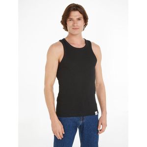 Tanktop CALVIN KLEIN JEANS. Katoen materiaal. Maten S. Zwart kleur