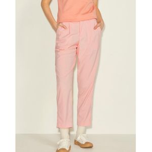 Rechte broek met plooien, hoge taille JJXX. Polyester materiaal. Maten Maat 31 US - Lengte 30. Roze kleur