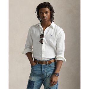 Slim hemd in linnen POLO RALPH LAUREN. Linnen materiaal. Maten XXL. Beige kleur