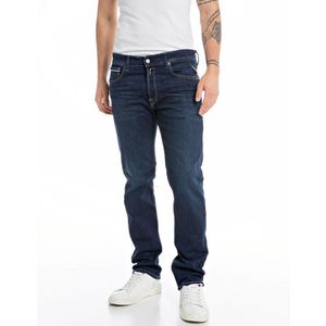 Rechte jeans Grover REPLAY. Katoen materiaal. Maten Maat 28 (US) - Lengte 32. Blauw kleur