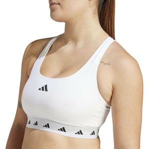 Sportbustier, matige steun adidas Performance. Polyester materiaal. Maten M. Wit kleur