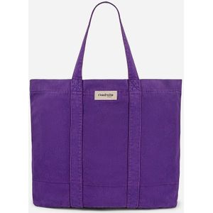 Boodschappentas, MARCEL XL RIVE DROITE PARIS. Katoen materiaal. Maten één maat. Violet kleur