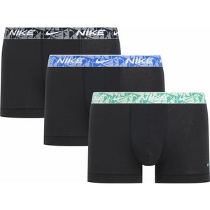 Set van 3 effen boxershorts Signature NIKE. Katoen materiaal. Maten XS. Zwart kleur