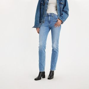 Jeans 724™ High Rise Straight LEVI'S. Denim materiaal. Maten Maat 30 (US) - Lengte 30. Blauw kleur