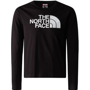 T-shirt met lange mouwen THE NORTH FACE. Katoen materiaal. Maten 7/8 jaar - 120/126 cm. Zwart kleur