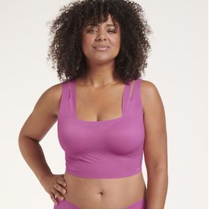 Bustier Top Zero Feel Flow SLOGGI. Elasthan materiaal. Maten S. Roze kleur