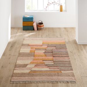 Plat geweven tapijt in katoen, Kanta LA REDOUTE INTERIEURS. Katoen materiaal. Maten 160 x 230 cm. Multicolor kleur