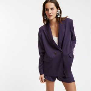 Gekruiste jas in lyocell, losse pasvorm LA REDOUTE COLLECTIONS. Tencel/lyocell materiaal. Maten 52 FR - 50 EU. Rood kleur