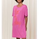 Nachthemd in katoen en modal Nightdresses TRIUMPH. Katoen materiaal. Maten 38 FR - 36 EU. Roze kleur